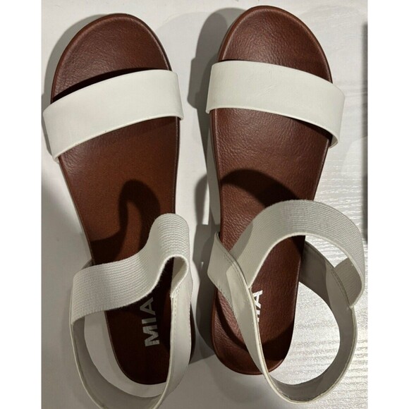Mia Women's Sandals White Strappy Shoes Size 7.5 - Picture 3 of 6